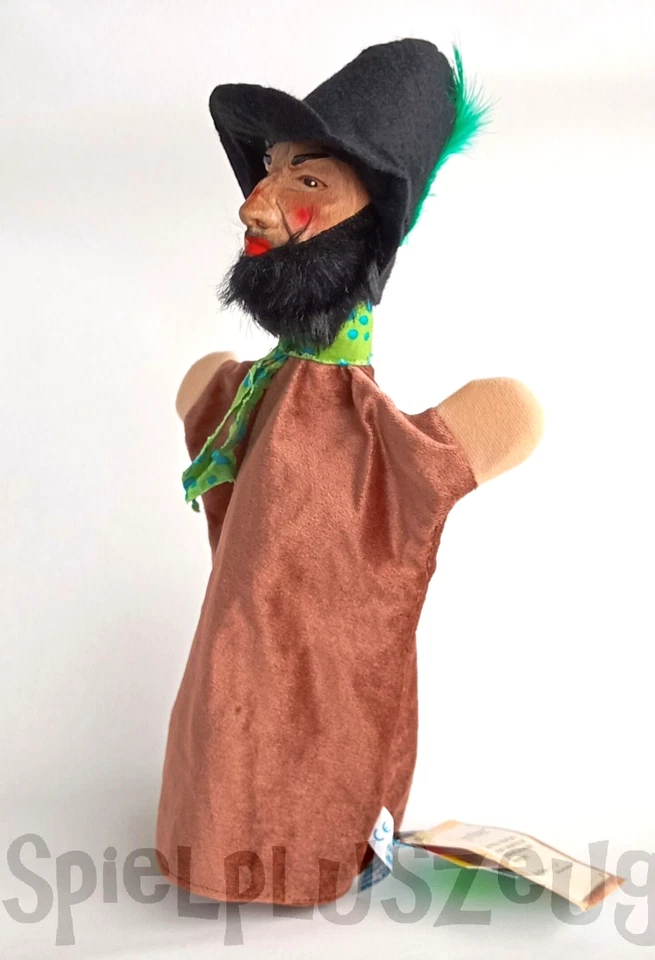 Handpuppe Kasperlepuppe KERSA Micha Räuber mit handgeschnitztem Holzkopf Theater - Bild 2 von 2