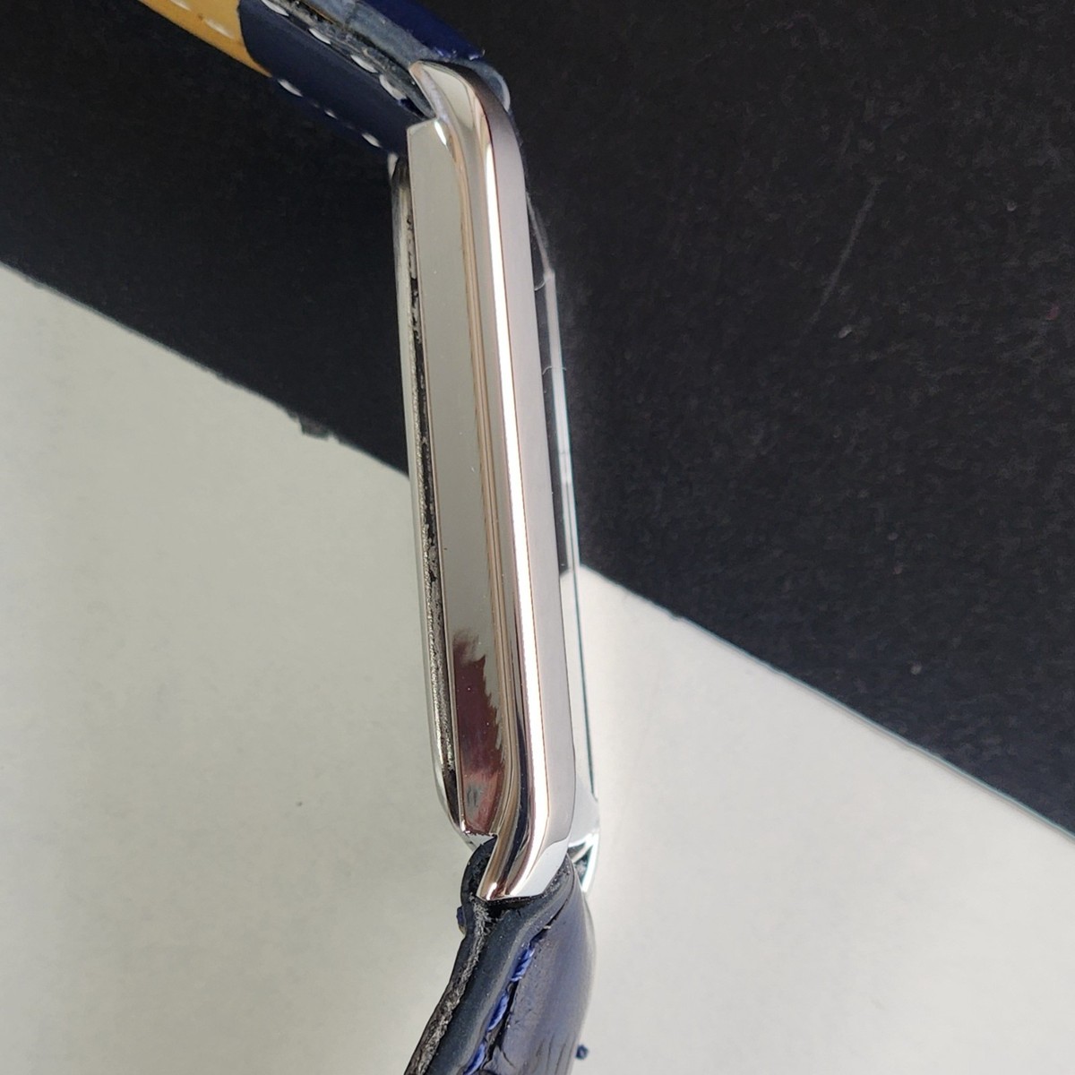 Vintage Seiko Slim Quartz Blue Face Gentlemen's Wrist Watch - FREE