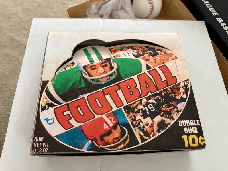 1970 Topps Football Display Counter Wax Pack Box Vintage Super Rare  COLLECTOR