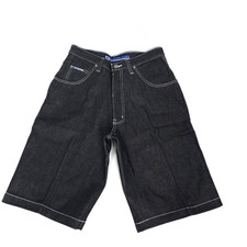 VTG Culture Mens Denim Shorts 30 Black Baggy Loose Skater Grunge Jeans