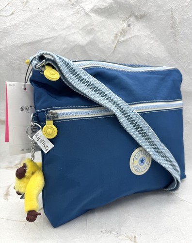 *RAR* Kipling ANNABELLE Crossbody Strap Xbody Bag Handtasche blau mit Affe Beachy - Bild 2 von 24