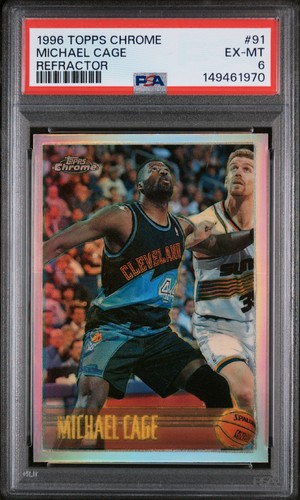 Michael Cage [Refractor] #91 1996 Topps Chrome card