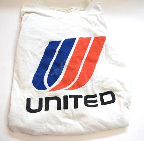UNITED AIRLINES White T-shirt   2XL Fruit of the Loom