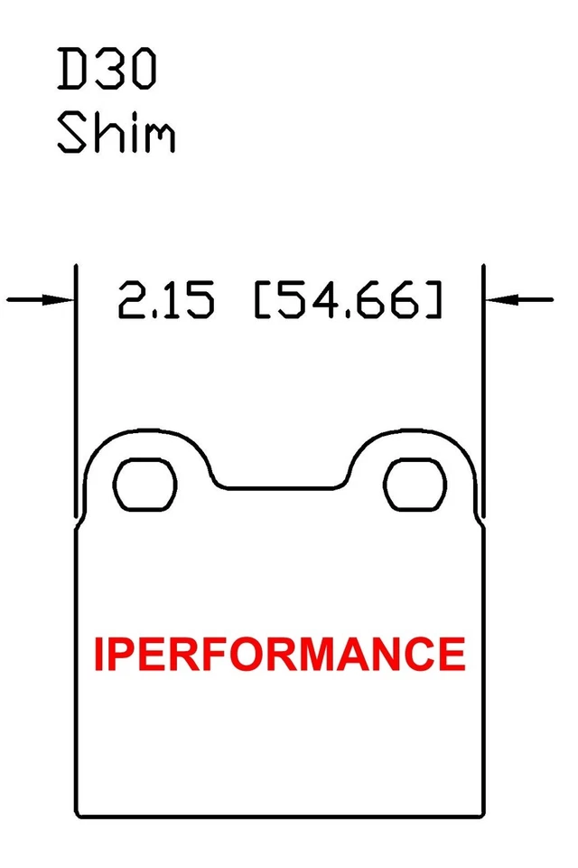 Juego de pastillas de freno de titanio cuña protector térmico para Alfa Romeo TZ2 1967; ATE trasero Foto 3 de 3