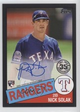 2020 Topps 1985 Topps Baseball Auto Black 135/199 Nick Solak #85A-NSO Auto 1u6
