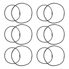 12 Pcs Shock Mount Mic Holder Clip Elastic Replacement Bands Black Clamp Supply