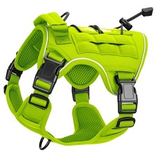 Heavy-Duty Tactical Dog Harness for Large Dogs, No Pull Adjustable Reflective...