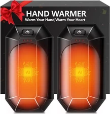 Magnetic Hand Warmers Rechargeable & Power Bank 15 Hrs Warmth Heat US 2pcs