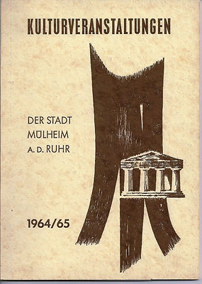 Mülheim a.d. Ruhr 1964 / 65 Theater Ernst Deutsch Minetti Balser Arps M. Wimmer