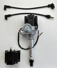 CHEVY 305 327 350 396 427 454 FEMALE BLACK Small Cap HEI Distributor + 50K COIL