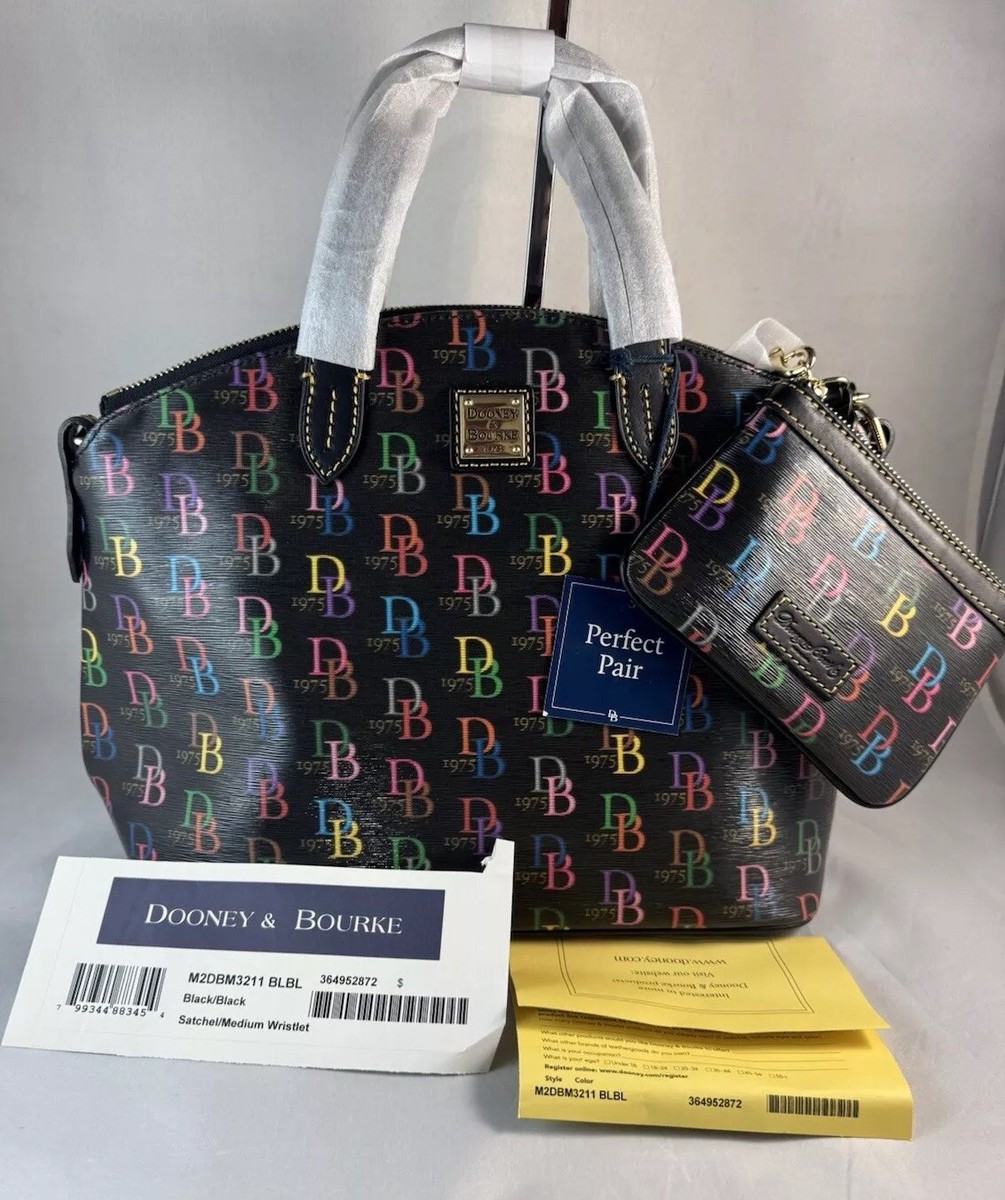Dooney & Bourke DB 75 Multi Domed Satchel/Wristlet ~ Medium