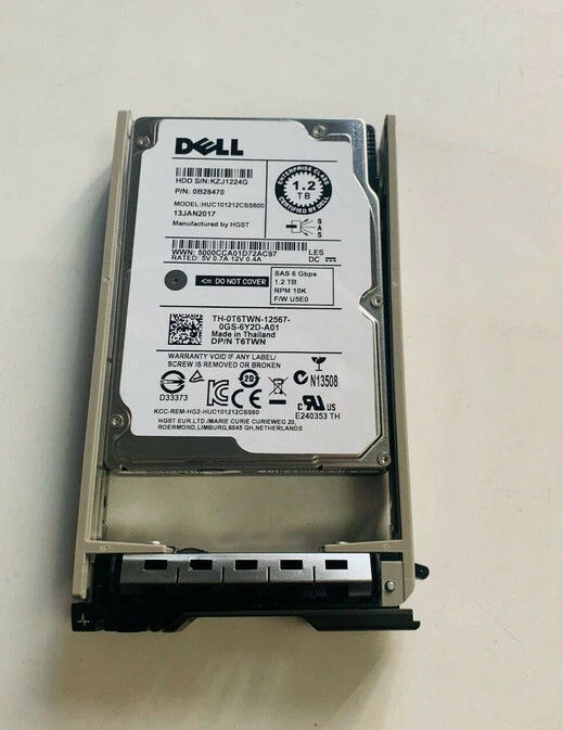 1.2TB 10K SAS 2.5" SAS 6G HARD DRIVE Fits DELL SERVER R610 R620 R630 R710 R720 - Image 3 of 4