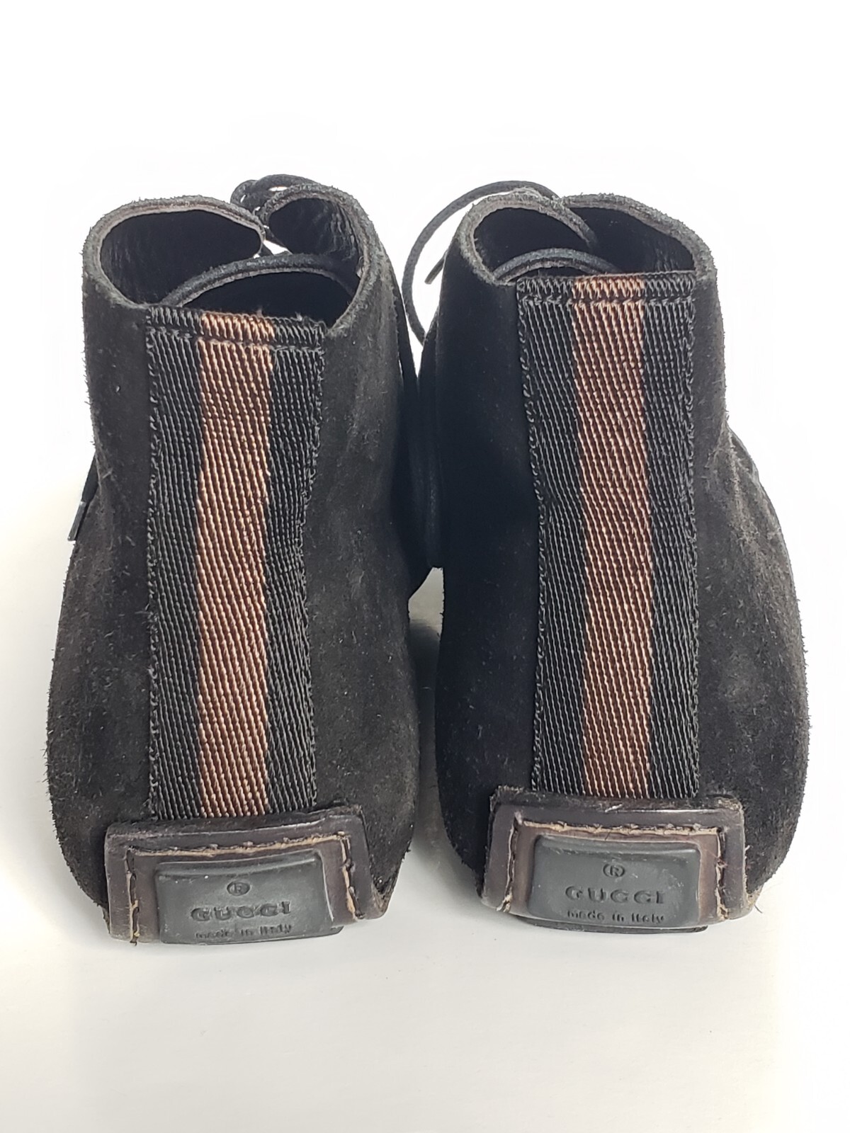 Gucci Men's Black Suede Boots Made in Italy Shoes Siz… Gem