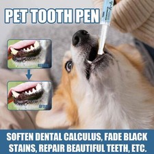 2Pcs/Set Pets Teeth Cleaning Tool Dog Cat Tartar Stone Remover Breath Fresh H4C1