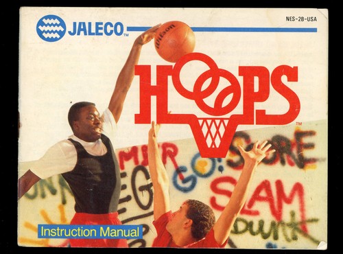 Hoops (Nintendo NES) *INSTRUCTION MANUAL ONLY - NO GAME*