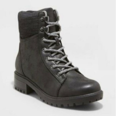 Women's Lue Lace-Up Hiking Boots - Universal Thread Black Size 6.5 (B-94)
