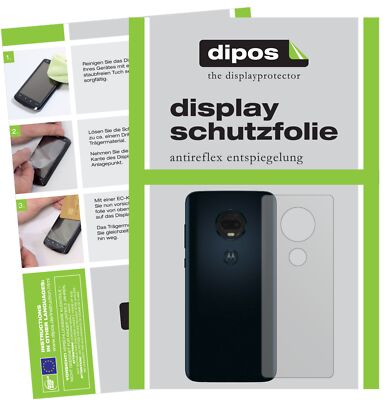 6x Schutzfolie für Motorola Moto G7 Plus Rückseite matt Displayschutzfolie Folie
