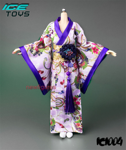 Vêtements de kimono longs ICE TOYS 1/6 IC1004H pour poupée corporelle femelle Phicen TBL JO 12 pouces - Photo 1 sur 6