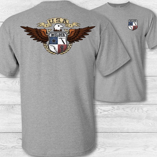 American Eagle Welder Tee Shirt - USA 