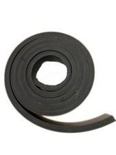 Gummistreifen mit Gewebe 8mm dick 80mm breit w&auml;hlbar 1m-10m L&auml;nge Voll-Hartgummi