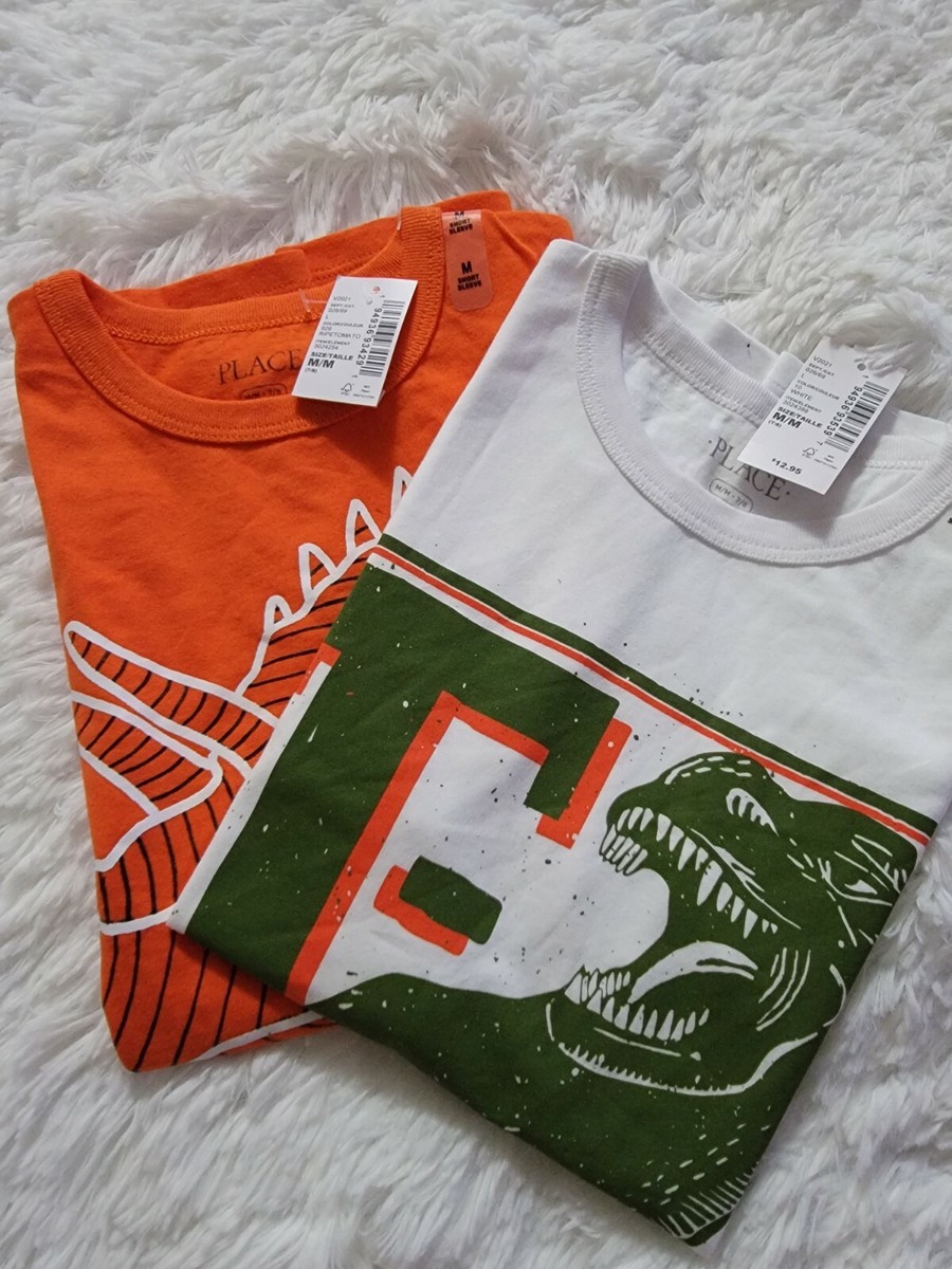 The Children's Place Boys Size M (7-8) Dinosaurs Graphic Tee 2