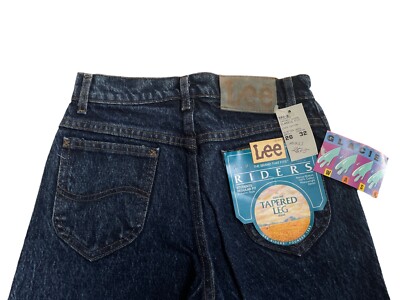 vintage lee riders glacier wash tapered jeans size 26x32 deadstock