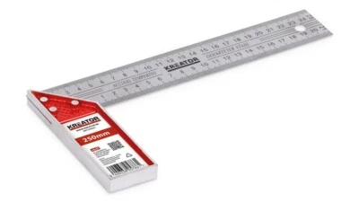 BRAND NEW KREATOR TRI & MITRE SQUARE Carpenters Try Square 250mm hardened steel