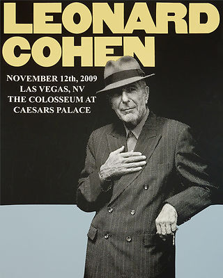 Leonard Cohen Concert Poster - 8x10 Color Photo | eBay