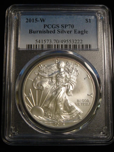 2015-W West Point Burnished $1 American Silver Eagle PCGS SP70