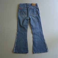 VTG Y2k MUDD Girls Flared Jeans Youth Kids Tag 12 Measure 26 2000s
