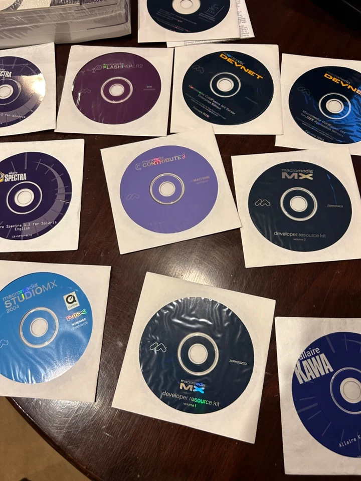 COLECCIÓN 12 CD ALLAIRE/MACROMEDIA TOTALMENTE NUEVOS. Precintado Foto 3 de 4