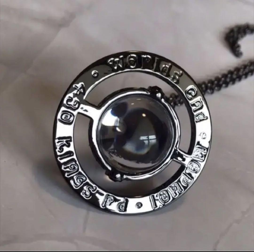 Vivienne Westwood Necklace Medium Orb Gunmetal Top 6.5cm C