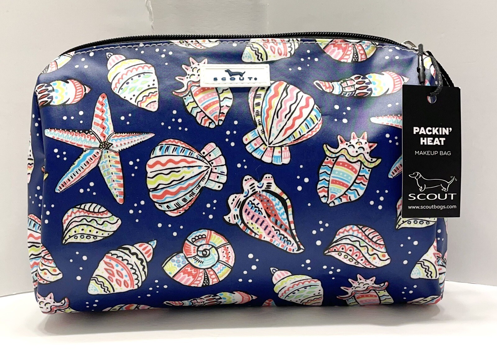 Scout Packin&rsquo; Heat Makeup Bag Shellebrity Sea Shells