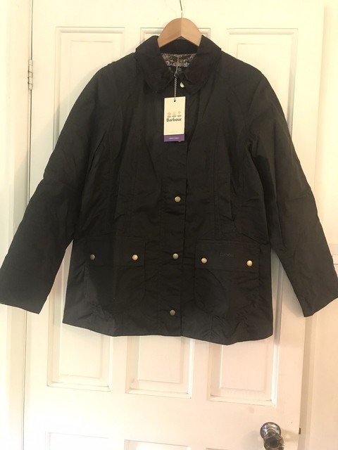 barbour harriet waxed cotton jacket