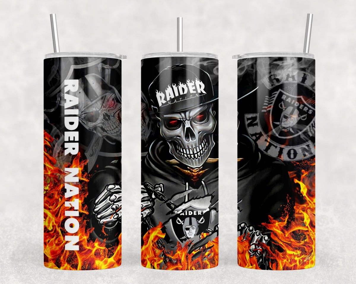 Raiders Skull 20 oz Tumbler