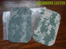 *ACU MILITARY DIGITAL CAMO CORDURA 500D FABRIC REPAIR KIT NO-IRON PATCH SET of 2