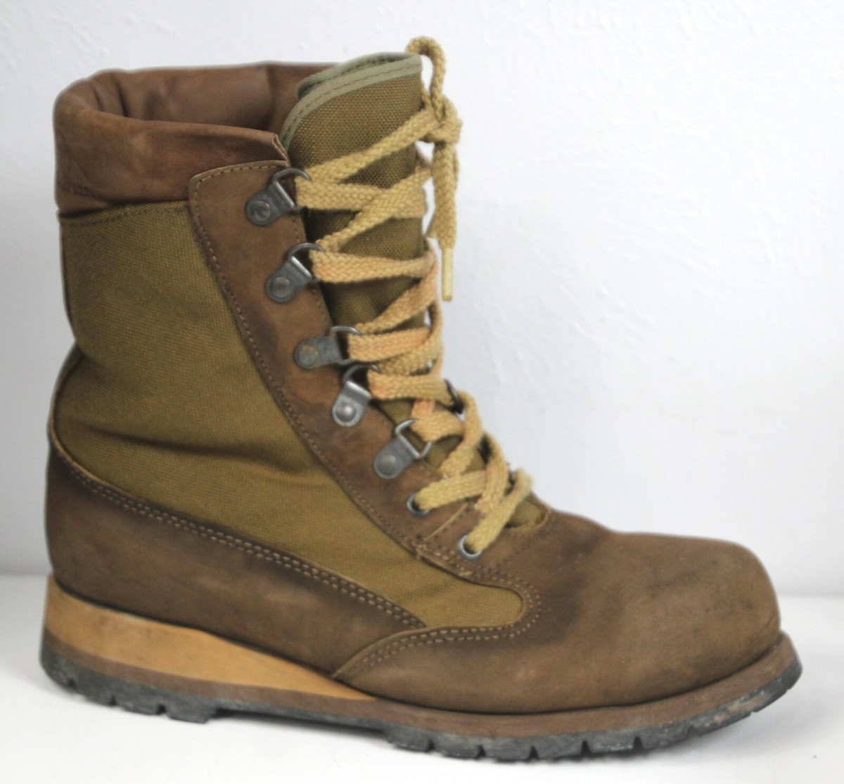 Rocky Gore-Tex Vibram Suede Canvas Leather Trail Work Boots Sz 7M