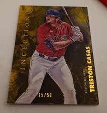2021 Triston Casas Bowman Inception GOLD FOIL RC #34 Boston Red Sox (15/50) MINT