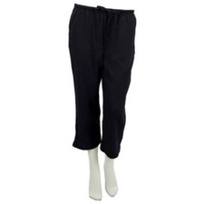 Lands End Women Petite Mid-Rise Ponte Legging Black PS