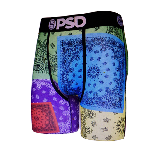 PSD NEON PATCHWORK Wear Your Life Underwear Boxer Briefs Men's Size M