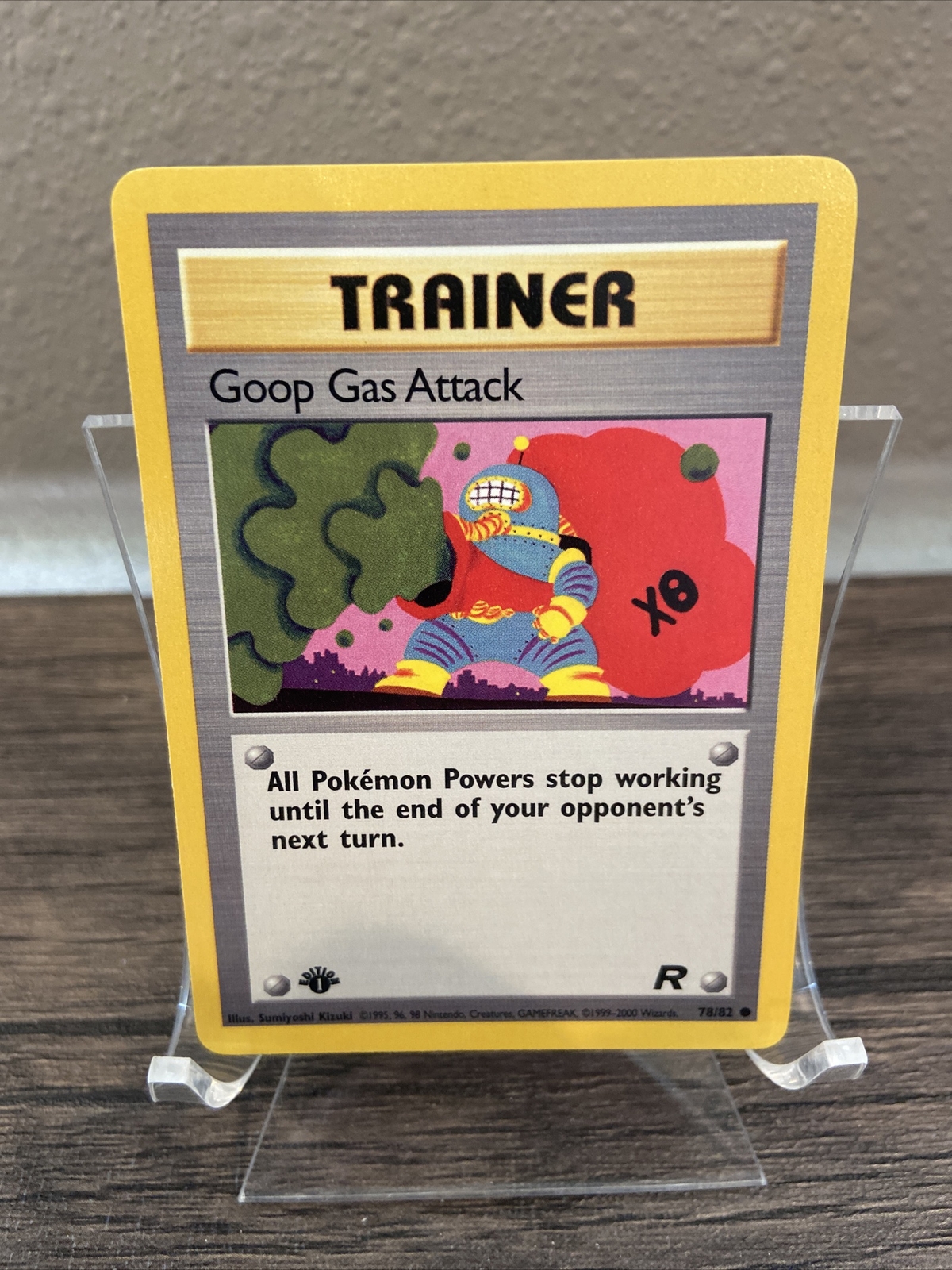 Pokémon TCG Goop Gas Attack Team Rocket 78/82 Regular 1st Edition Common, NM!