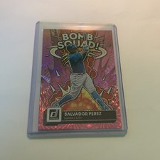 2022 Donruss Baseball Salvador Perez - Bomb Squad - Pink Fireworks Royals BS-1