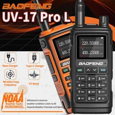 Baofeng UV-17 Pro L Walkie Talkie Ham Two Way Radio Tri-Band NOAA UV-5R 16 KM US