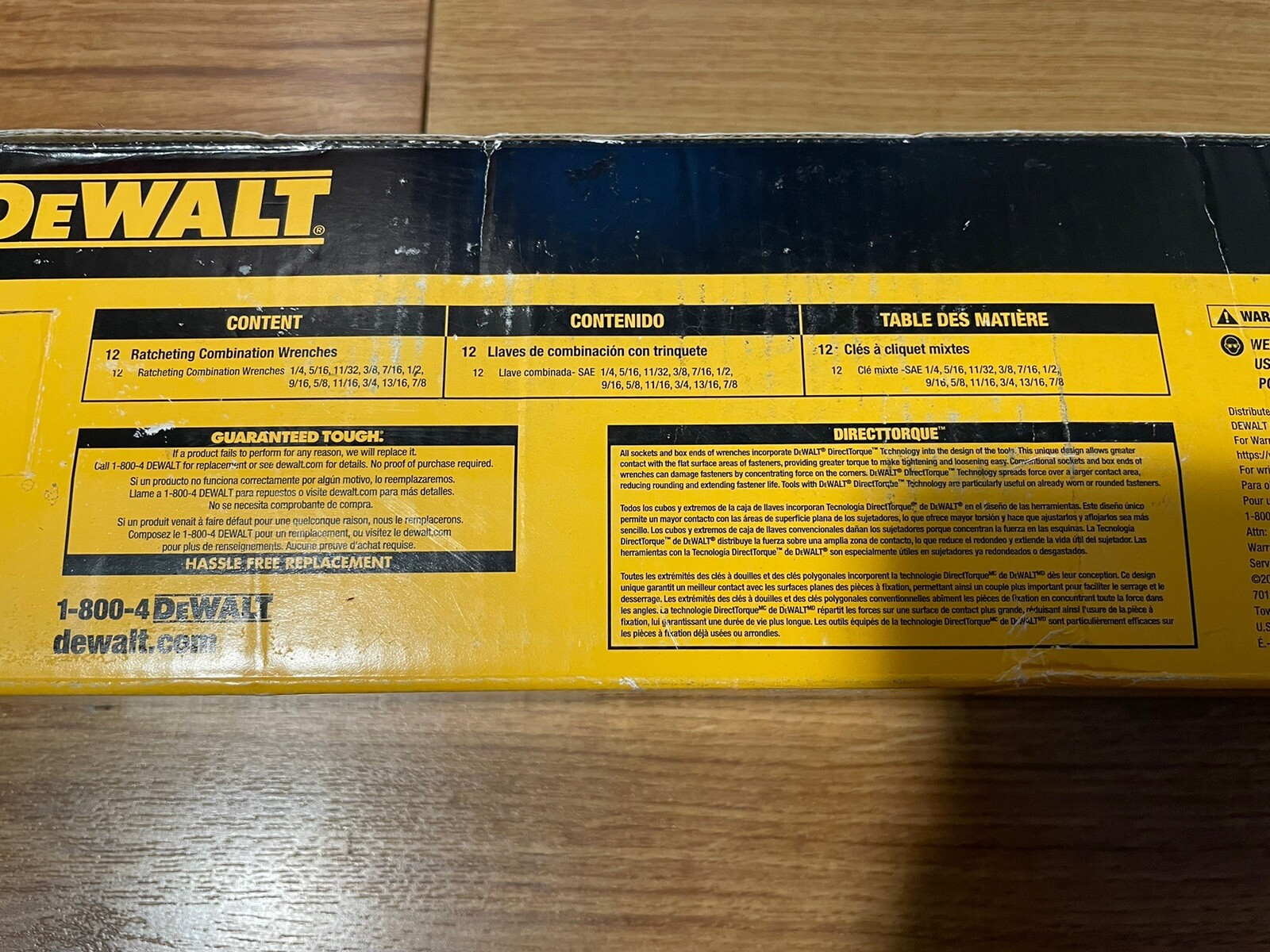 Dewalt DWMT19232 12 Piece SAE Ratcheting Wrench Set 1/47/8 NEW eBay