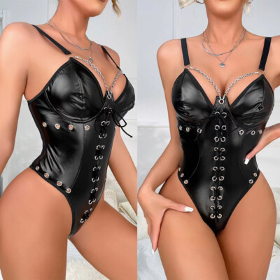 Women Sexy Lingerie Bodysuit One Piece Teddy Babydoll Nightgown Underwear Outfit