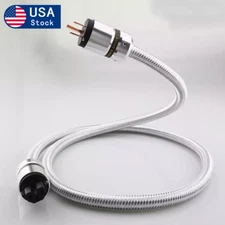 HI-END Audio AC Power Cable 5N OFC Audiophile Power Cord with US Red Copper Plug