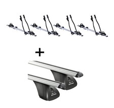 4x Fahrradträger SAGITTAR+Dachträger VDP für für Toyota Aygo II 5Türer ab 14
