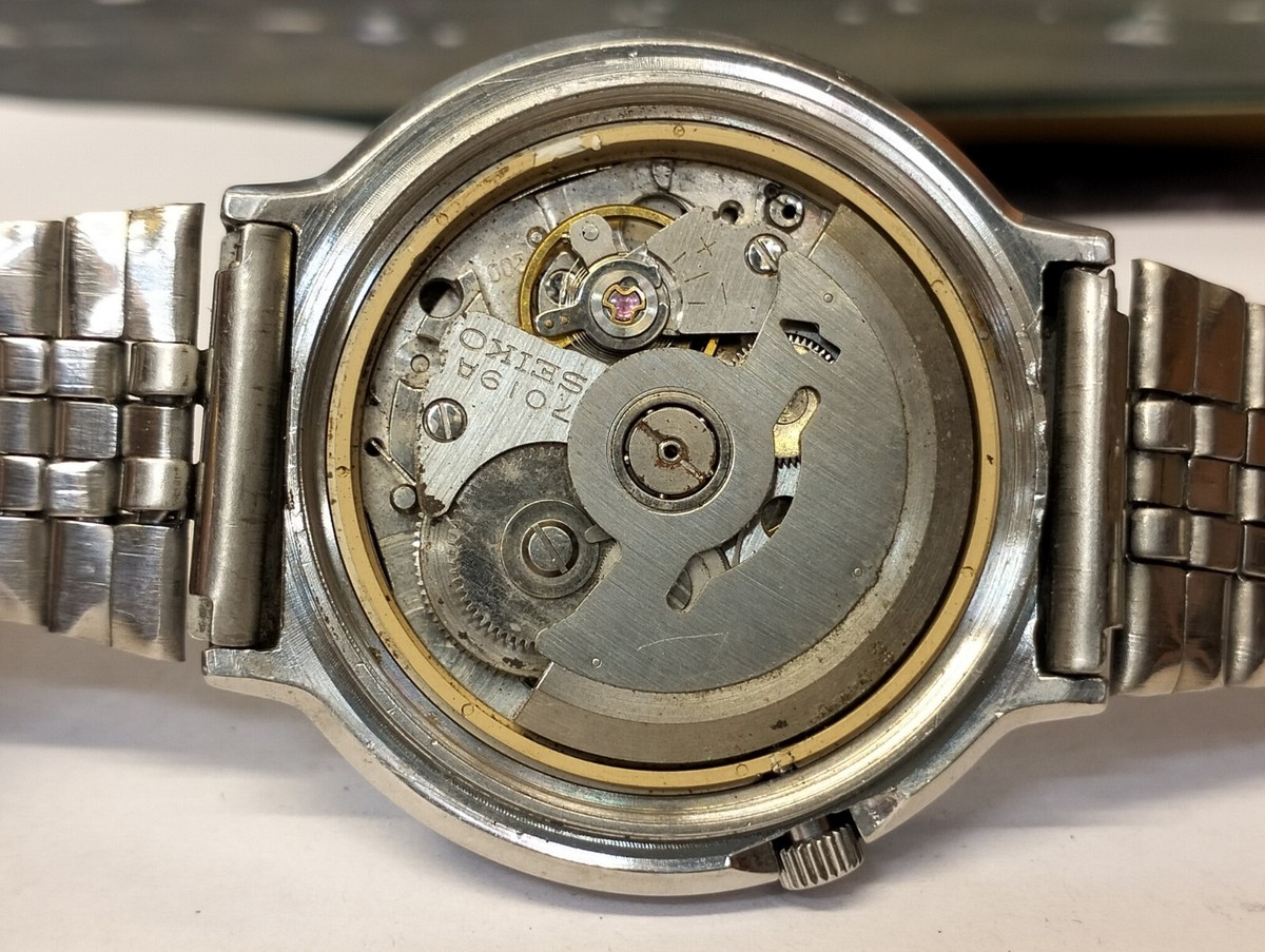 AUTOMATIC 21 JEWELS BLUE DIAL 7019-7340 JAPAN MEN'S FULL WORKING