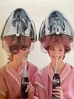 Hair Dryer Salon Beauty Parlor Coke Ad Vintage 1965 Magazine Print Soda Pop