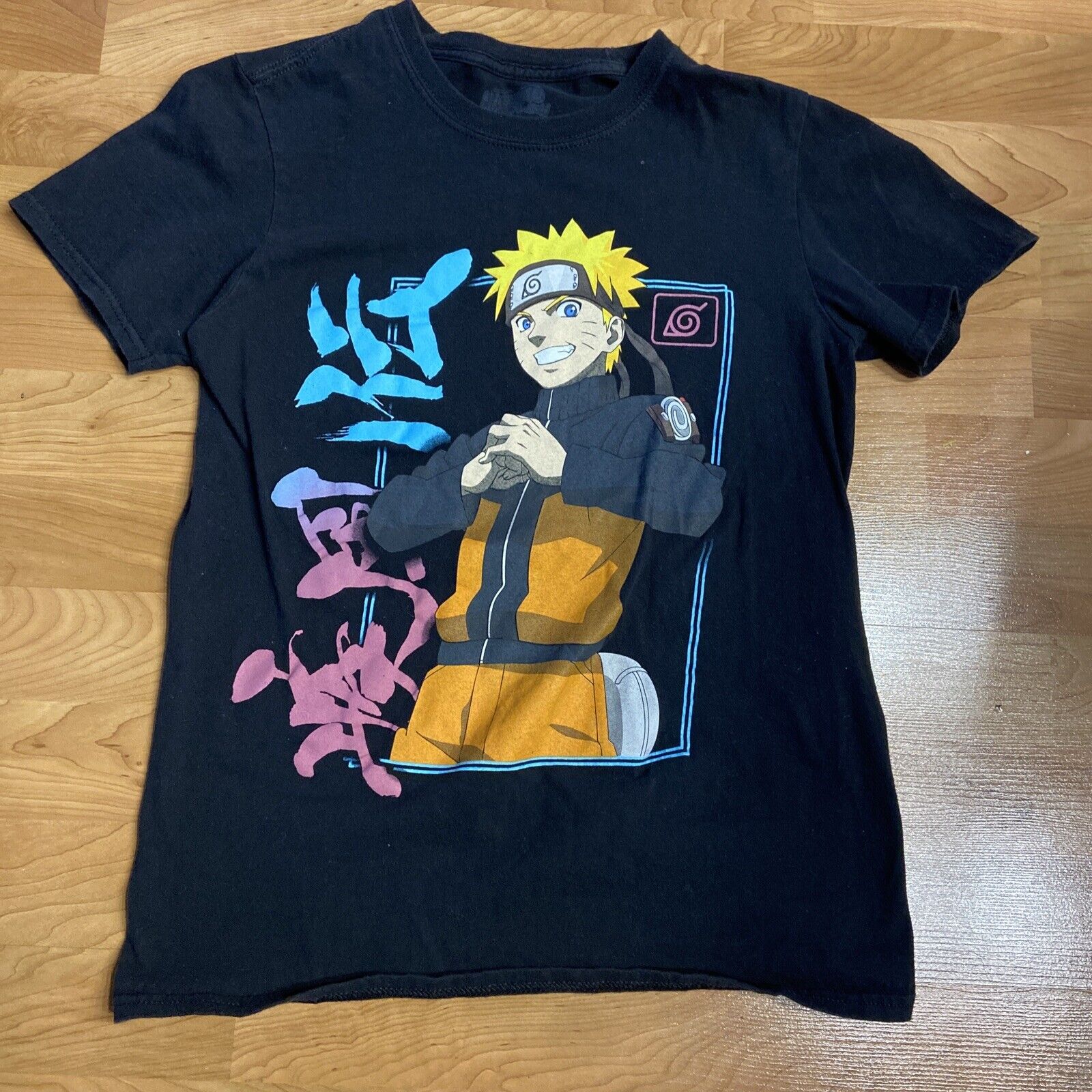 Vintage Naruto Shippuden (2002) Mens Tshirt Black… - image 1